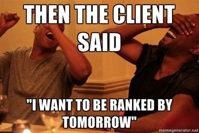 SEO clients expectations