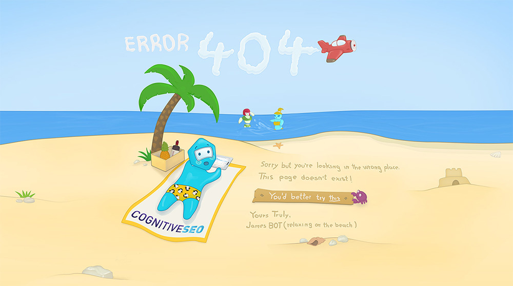 Error 404 James Bot cognitive SEO