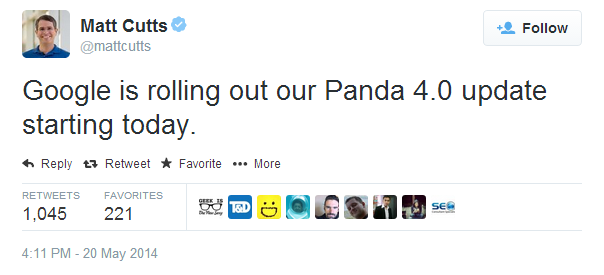 Screenshot Panda 4.0 Announcement 
