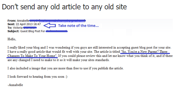 Don't Send Old Articles