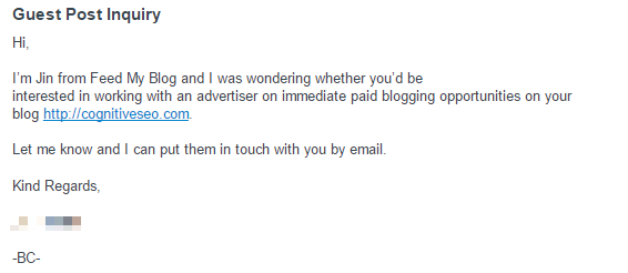 Be Clear About Your Intentions. Shady Tactics Don’t Work with Professionals - Outreach Emails