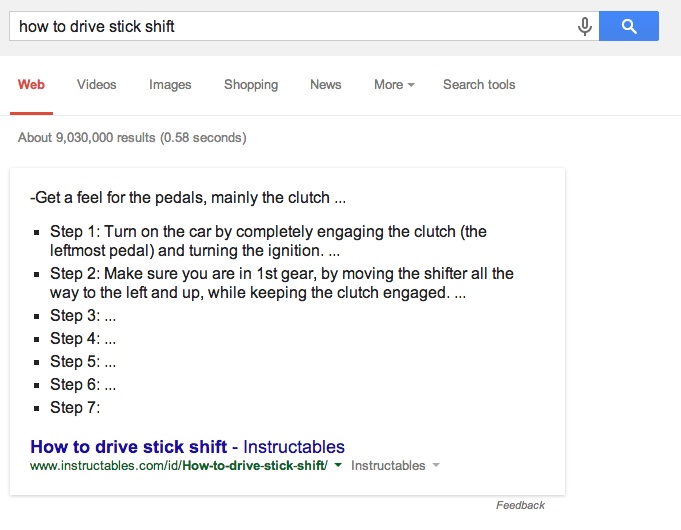 How to drive a Stick Shift Google Answer