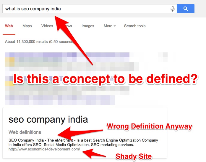 What Is A SEO India Failure Google Answers