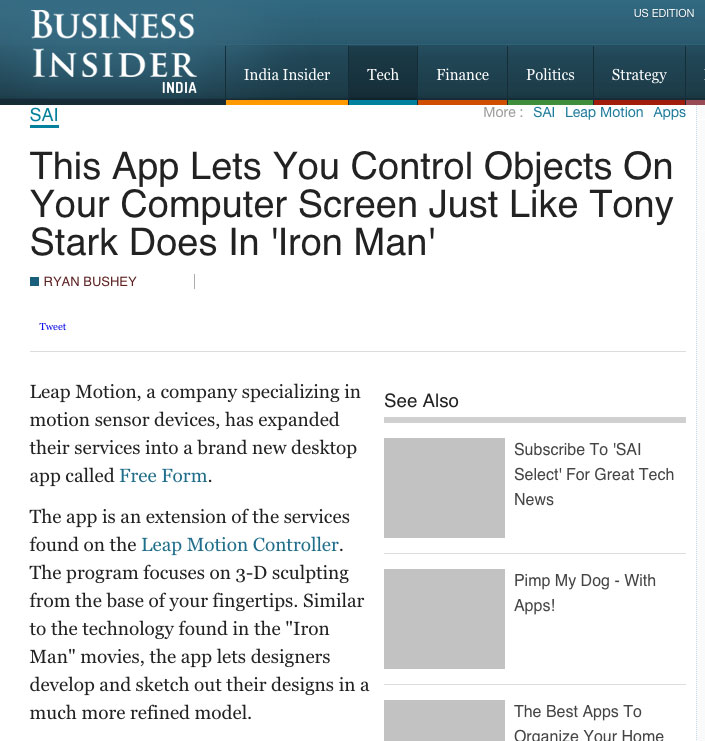 Leapmotion News Leapmotion News