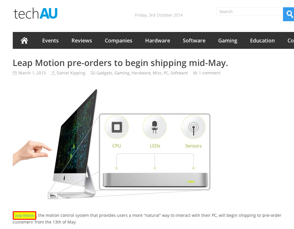 Leapmotion News Leapmotion News