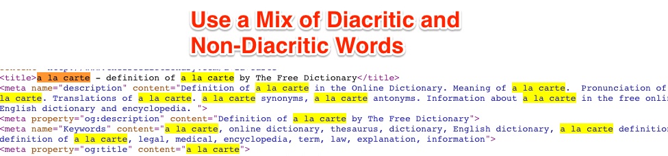 Diacritic Non Diacritic Words Diacritic Non Diacritic Words