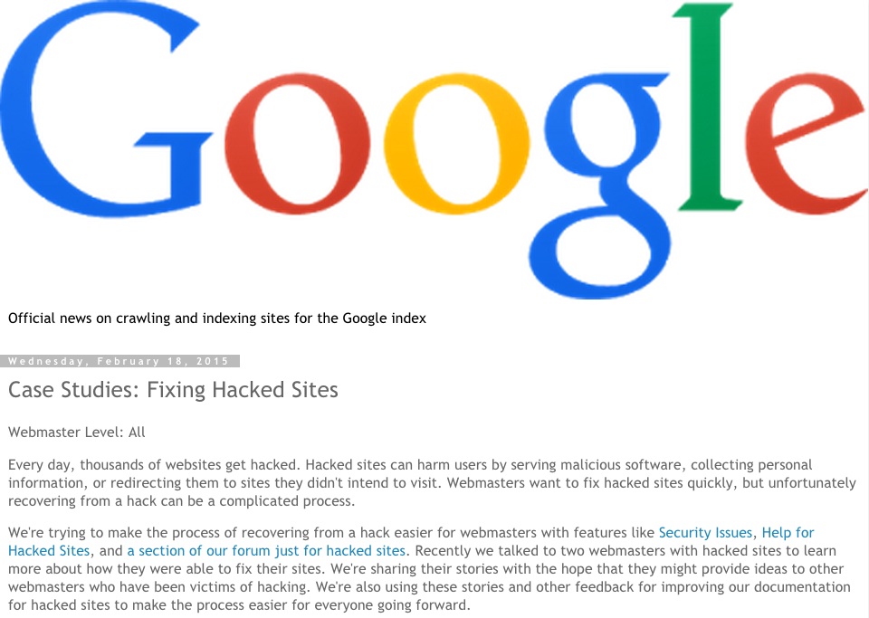 Fixing Hacked Sites Google - Case Studies Fixing Hacked Sites Google - Case Studies