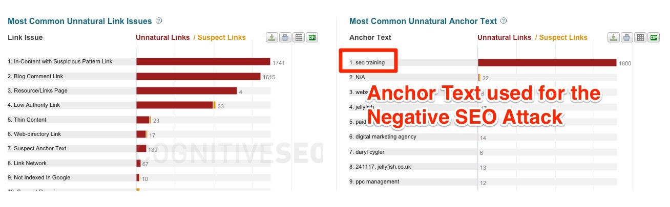 Anchor Text used SEO Unnatural Links Anchor Text used SEO Unnatural Links