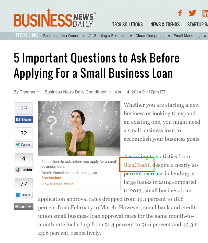 Biz2credit Opportunity Biz2credit Opportunity