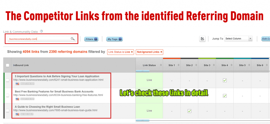 Competitor Link Oportunity in Detail Competitor Link Oportunity in Detail