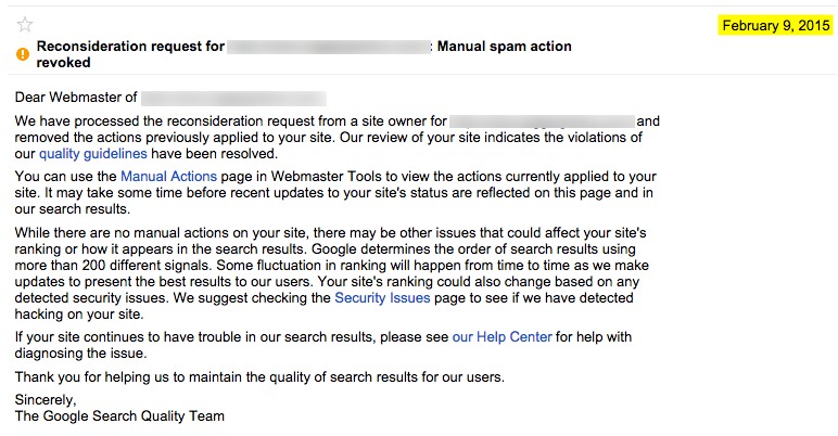 Second Reconsideration Request Response Second Reconsideration Request Response