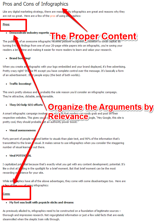 Pros and Cons - Proper Content Pros and Cons - Proper Content