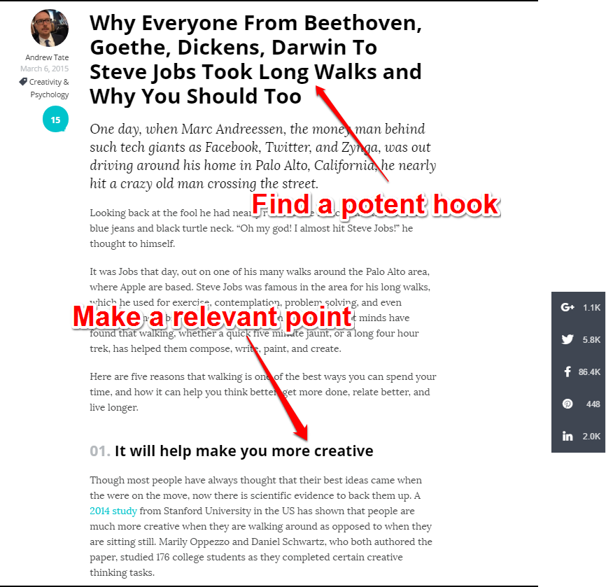 Storytelling - Why Steve Jobs Took Long Walks Storytelling - Why Steve Jobs Took Long Walks