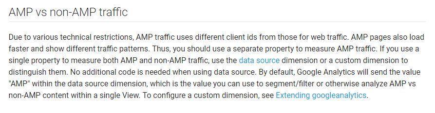 Analytics AMP vs Non-AMP