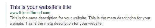 meta description snippet