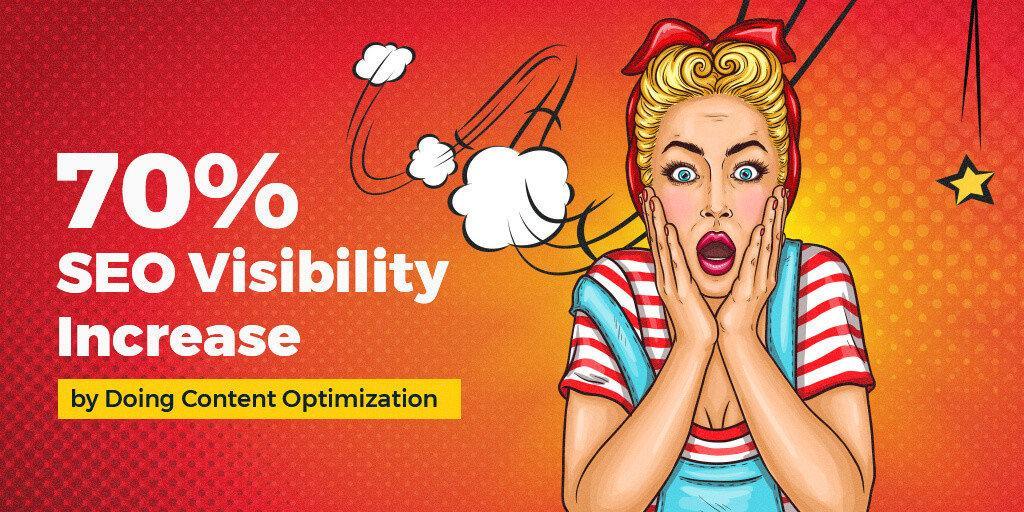 70% SEO Visibility Increase by Improving the Content Performance Score