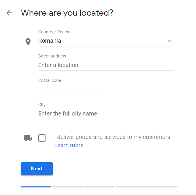 create google my business local