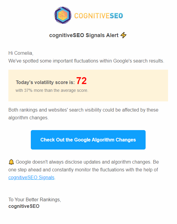 signals notification
