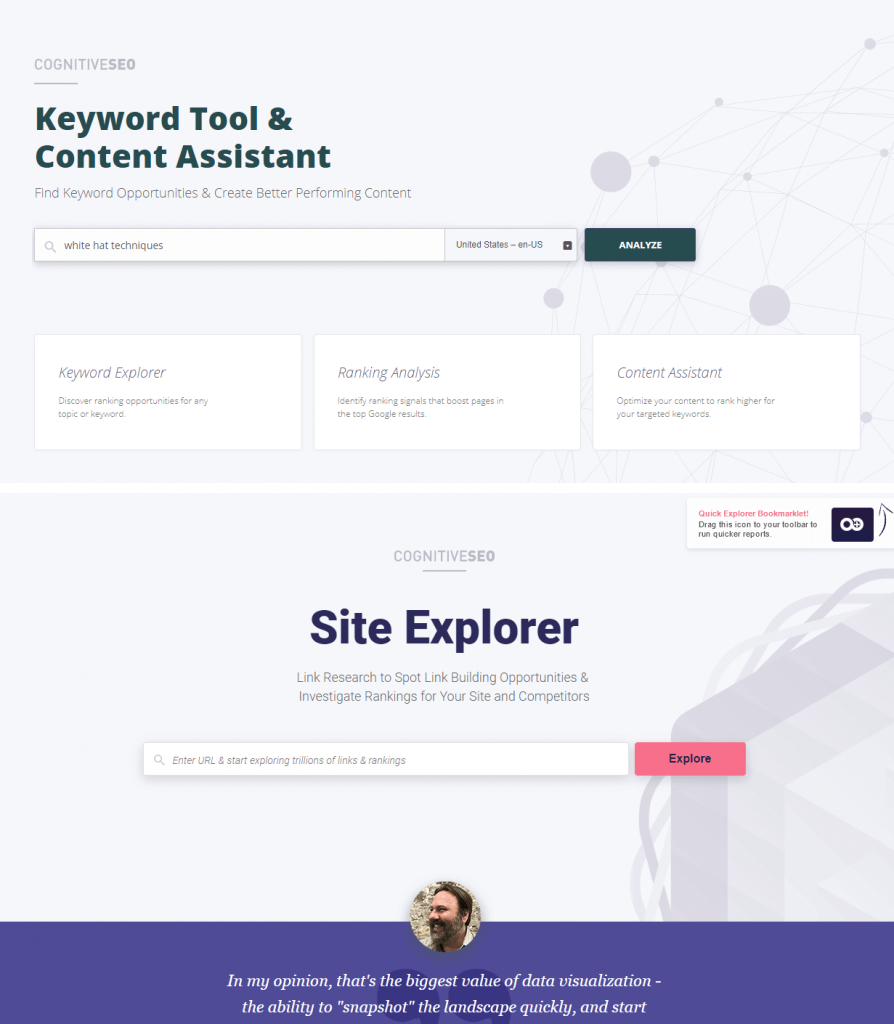 Keyword Tool and Site explorer