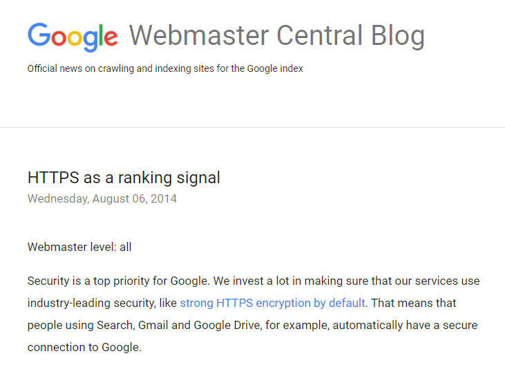 google ranking factor